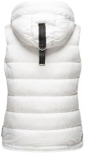 Marikoo Taisaa Damen Stepp Weste &Uuml;bergangsjacke - Weiss-Gr.XL