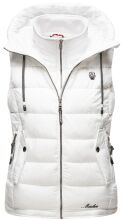 Marikoo Taisaa Damen Stepp Weste &Uuml;bergangsjacke - Weiss-Gr.XXL