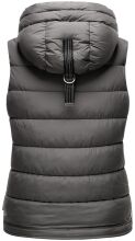 Marikoo Taisaa ladies quilted vest spring jacket - Dark Gray-Gr.XS