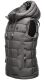 Marikoo Taisaa ladies quilted vest spring jacket - Dark Gray-Gr.XS