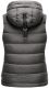 Marikoo Taisaa ladies quilted vest spring jacket - Dark Gray-Gr.XS
