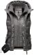 Marikoo Taisaa ladies quilted vest spring jacket - Dark Gray-Gr.XS
