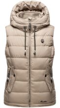 Marikoo Taisaa Damen Stepp Weste &Uuml;bergangsjacke - Taupe-Gr.M