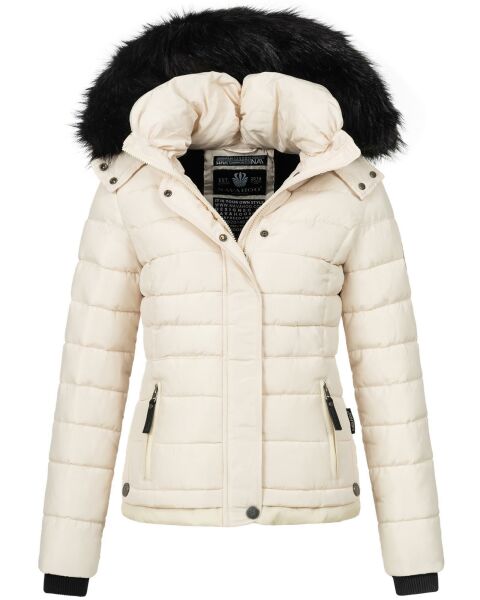 Navahoo Chloe ladies winter jacket lined Beige Größe XS - Gr. 34