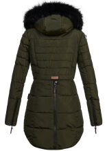 Marikoo Moonshine warme Damen Parka Winterjacke gesteppt Olive Größe S - Gr. 36