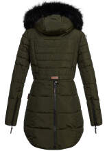 Marikoo Warm Ladies Winter Jacket Winterjacket Parka Quilted Coat Long B401  Größe M - Gr. 38