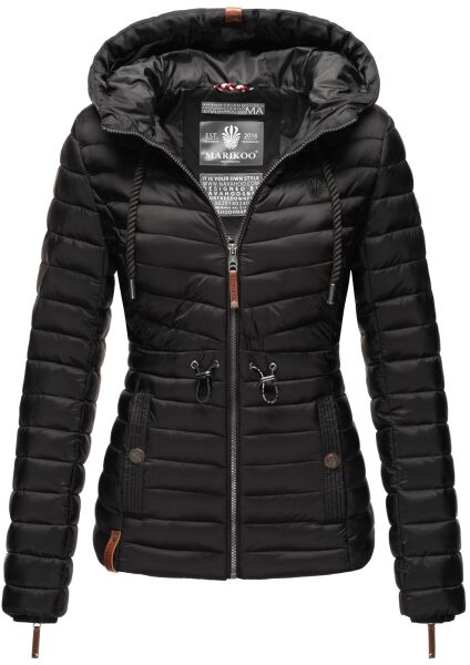 Marikoo Aniyaa ladies hooded quilted jacket Schwarz-Gr.XS