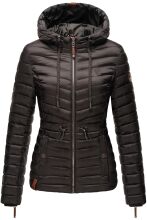Marikoo Aniyaa Damen Steppjacke mit Kapuze Anthrazit-Gr.S