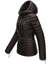 Marikoo Aniyaa Damen Steppjacke mit Kapuze Anthrazit-Gr.S