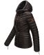 Marikoo Aniyaa Damen Steppjacke mit Kapuze Anthrazit-Gr.S