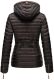 Marikoo Aniyaa Damen Steppjacke mit Kapuze Anthrazit-Gr.S