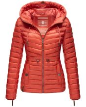 Marikoo Aniyaa Damen Steppjacke mit Kapuze Coral-Gr.S