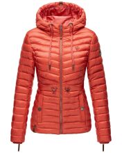 Marikoo Aniyaa Damen Steppjacke mit Kapuze Coral-Gr.S