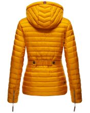 Marikoo Aniyaa Damen Steppjacke mit Kapuze Gelb-Gr.S