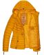 Marikoo Aniyaa Damen Steppjacke mit Kapuze Gelb-Gr.S