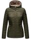 Marikoo Asraa ladies quilted jacket with hood - Olive-Gr.XS