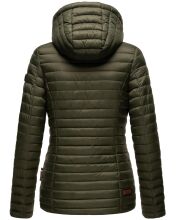 Marikoo Asraa Damen Übergangsjacke Steppjacke Olive-Gr.S