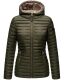 Marikoo Asraa Damen Übergangsjacke Steppjacke Olive-Gr.S