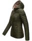 Marikoo Asraa Damen Übergangsjacke Steppjacke Olive-Gr.XXL