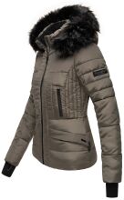 Navahoo Adele Ladies Winter Jacket Warm Lined Teddy Fur Quilted Winterjacket B361  Größe XS - Gr. 34