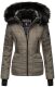 Navahoo Adele Ladies Winter Jacket Warm Lined Teddy Fur Quilted Winterjacket B361  Größe XS - Gr. 34