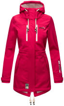Marikoo Zimtzicke Damen lange Softshell Jacke Fuchsia Gr&ouml;&szlig;e XS - Gr. 34