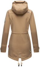 Marikoo Zimtzicke Damen lange Softshell Jacke Taupe Grey Gr&ouml;&szlig;e XS - Gr. 34