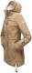 Marikoo Zimtzicke Damen lange Softshell Jacke Taupe Grey Größe S - Gr. 36