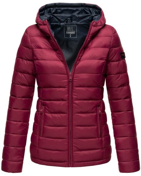 Marikoo Lucy Damen gesteppte Übergangsjacke Bordeaux Größe XS - Gr. 34