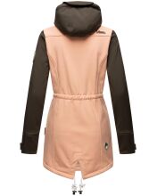 Marikoo Zimtzicke Damen lange Softshell Jacke Rosa Anthrazit Gr&ouml;&szlig;e XS - Gr. 34