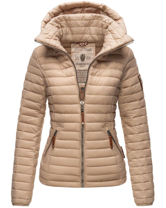 Marikoo Löwenbaby Damen Steppjacke Taupe
