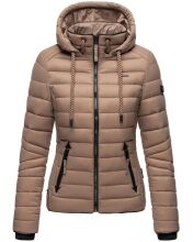 Navahoo Lulana Damen Steppjacke &Uuml;bergangsjacke Taupe Gray Gr&ouml;&szlig;e XXL - Gr. 44