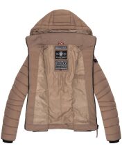 Navahoo Lulana Damen Steppjacke &Uuml;bergangsjacke Taupe Gray Gr&ouml;&szlig;e XXL - Gr. 44