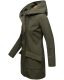 Marikoo Mayleen Damen Softshell Regenjacke mit Kapuze Olive-Gr.S