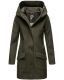 Marikoo Mayleen Damen Softshell Regenjacke mit Kapuze Olive-Gr.M