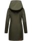 Marikoo Mayleen Damen Softshell Regenjacke mit Kapuze Olive-Gr.M
