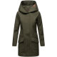 Marikoo Mayleen Damen Softshell Regenjacke mit Kapuze Olive-Gr.XL