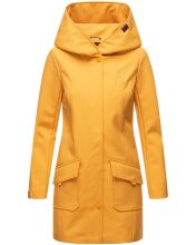 Marikoo Mayleen ladies softshell rain jacket with hood Amber Yellow Größe XS - Gr. 34