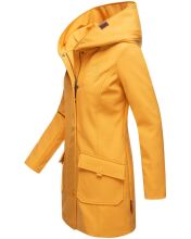 Marikoo Mayleen ladies softshell rain jacket with hood Amber Yellow Größe XS - Gr. 34