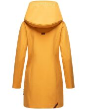 Marikoo Mayleen ladies softshell rain jacket with hood Amber Yellow Größe XS - Gr. 34
