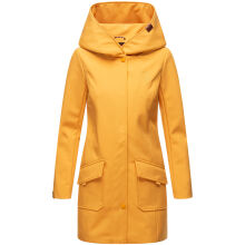 Marikoo Mayleen Damen Softshell Regenjacke mit Kapuze Amber Yellow Größe XS - Gr. 34