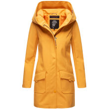 Marikoo Mayleen Damen Softshell Regenjacke mit Kapuze Amber Yellow Gr&ouml;&szlig;e M - Gr. 38