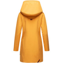 Marikoo Mayleen Damen Softshell Regenjacke mit Kapuze Amber Yellow Gr&ouml;&szlig;e M - Gr. 38