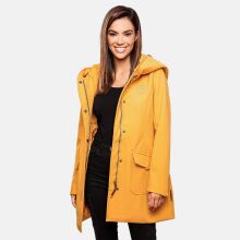 Marikoo Mayleen Damen Softshell Regenjacke mit Kapuze Amber Yellow Gr&ouml;&szlig;e XXL - Gr. 44