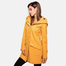 Marikoo Mayleen Damen Softshell Regenjacke mit Kapuze Amber Yellow Gr&ouml;&szlig;e XXL - Gr. 44