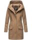 Marikoo Mayleen Damen Softshell Regenjacke mit Kapuze Taupe Größe L - Gr. 40