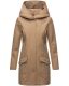Marikoo Mayleen Damen Softshell Regenjacke mit Kapuze Taupe Größe L - Gr. 40