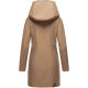 Marikoo Mayleen Damen Softshell Regenjacke mit Kapuze Taupe Größe XL - Gr. 42