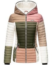Navahoo Multikulti Mehrfarbige &Uuml;bergangs Steppjacke Naturals Gr&ouml;&szlig;e M - Gr. 38