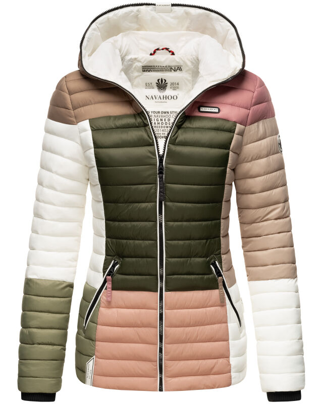 Navahoo Multikulti Mehrfarbige Übergangs Steppjacke Naturals